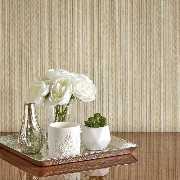 Tempaper Faux Grasscloth Textured Peel and Stick Wallpaper - 28 sq ...