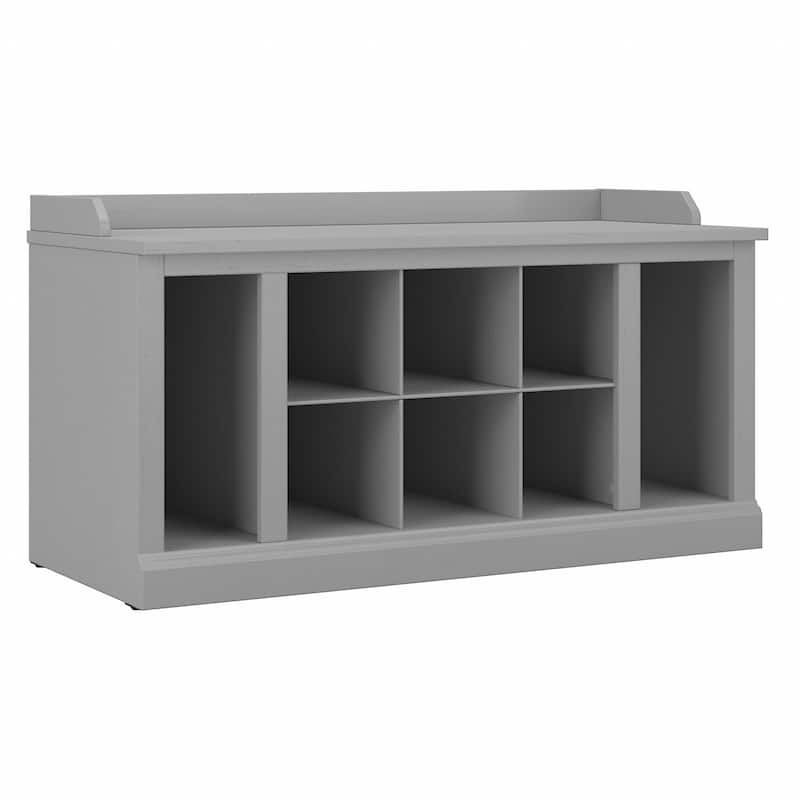 Woodland 40W Shoe Storage Bench with Shelves by Bush Furniture