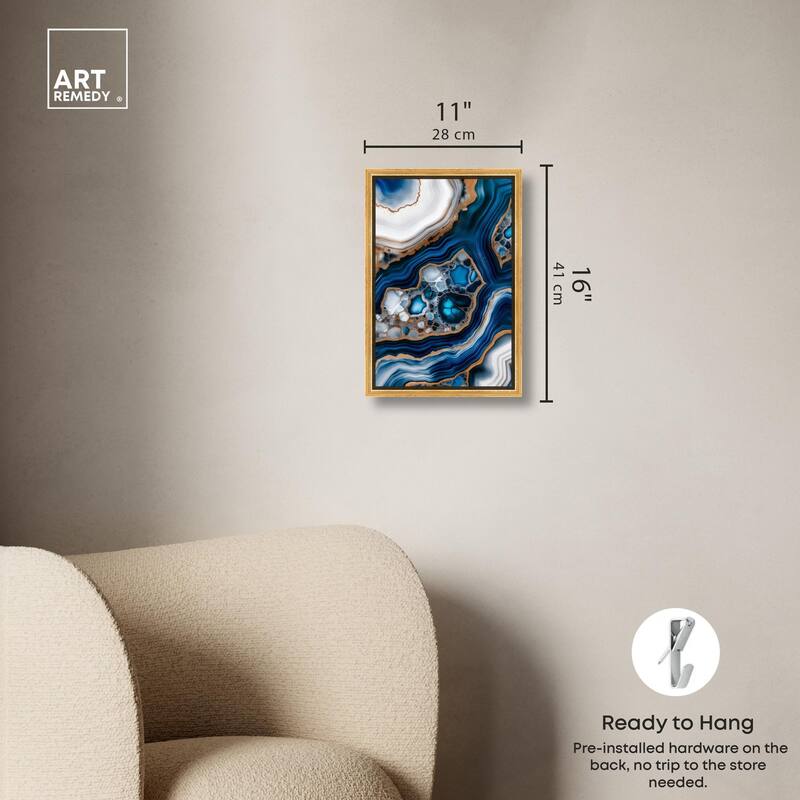 Azure Alveoli I Canvas by Art Remedy