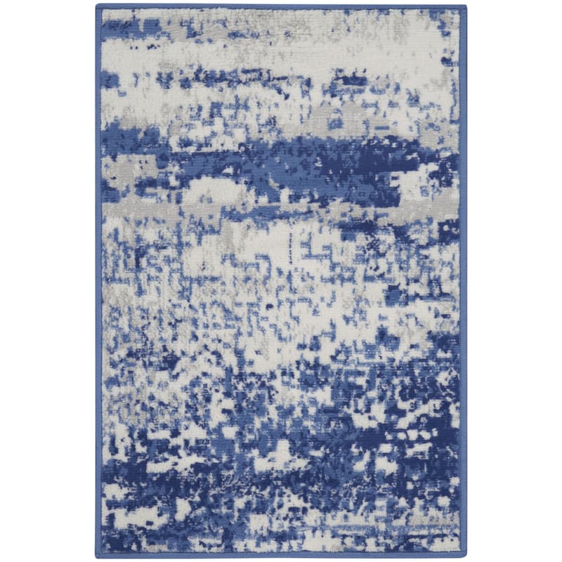 Power Loomed Abstract Modern Stain Resistant Area Rug - 36' X '24' X '0.39