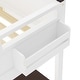 preview thumbnail 13 of 11, Queen Size Loft Bed with Bulit-in Desk and a Storage Box, Wooden Loft Bedframe with Open Shelf and USB Charging Station
