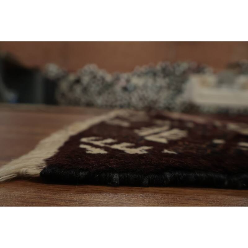 Hand Knotted Oriental 100% Wool Carpet Traditional All-Over Red Turkoman Area Rug - 10' 3'' X 7' 3''