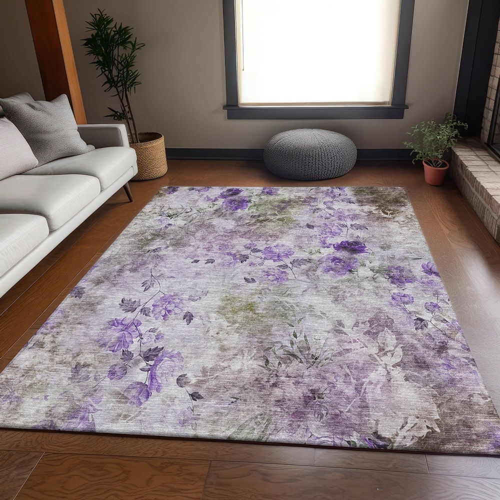 Premium Washable Super Soft Modern Floral Mayfield Rug