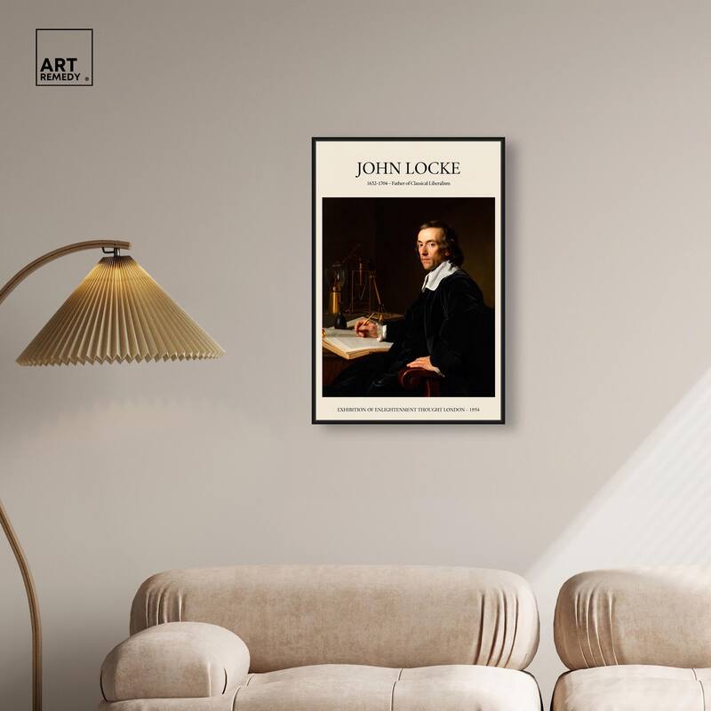 Father of Liberalism Depicted Canvas by Art Remedy