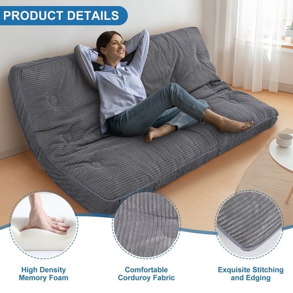 DoCred Daybed Mattress Memory Foam Futon Mattress(Frame Not Included) - Twin-Size