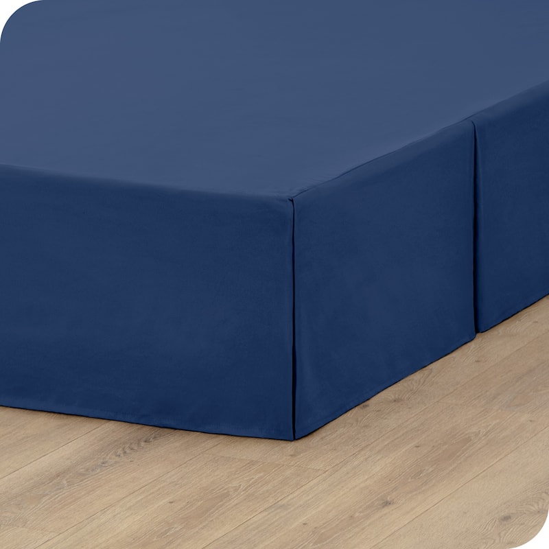 Bare Home Pleated Bed Skirt - 15-Inch Tailored Drop Easy Fit