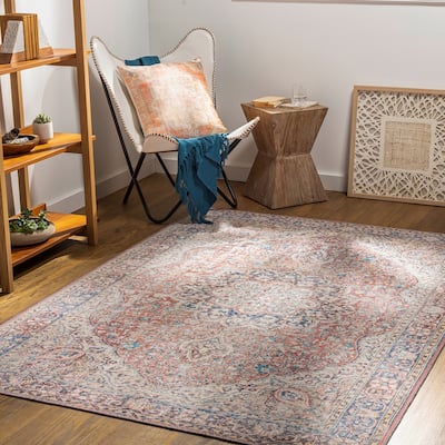 Artistic Weavers Mozhdeh Traditional Printed Machine Washable Area Rug