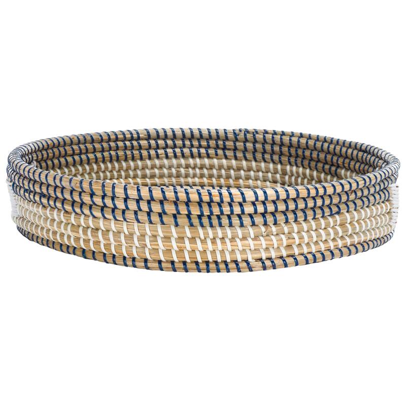 SAFAVIEH Helgard Round Tray (Fully Assembled) - 15.7 In. W x 15.7 In. D x 2.7 In. H - 16"W x 16"D x 3"H