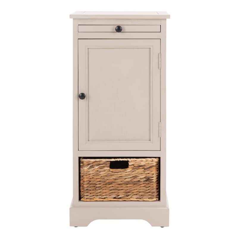 SAFAVIEH Ardella 2-Drawer Grey Tall Storage Unit - 15.7" x 13" x 34.3" - 16Wx13Dx34H
