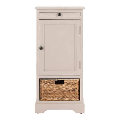 SAFAVIEH Ardella 2-Drawer Grey Tall Storage Unit - 15.7" x 13" x 34.3" - 16Wx13Dx34H
