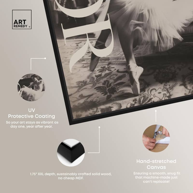 Style Ballerina Cover Canvas by Art Remedy