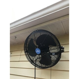 Shop Iliving 14 Inch Wall Mount Outdoor Fan Misting Kit Sold Separately Overstock 12137242