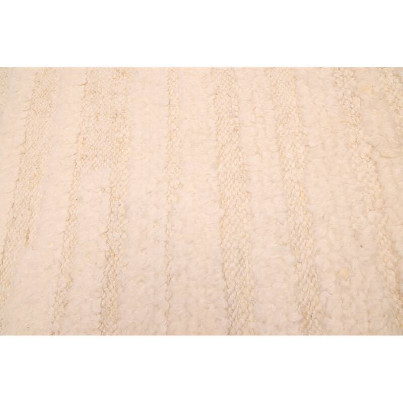 ECARPETGALLERY Hand-knotted Looma Cream Wool Rug - 8'0 x 9'9