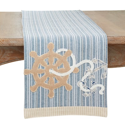 Helm and Anchor Design Table Runner