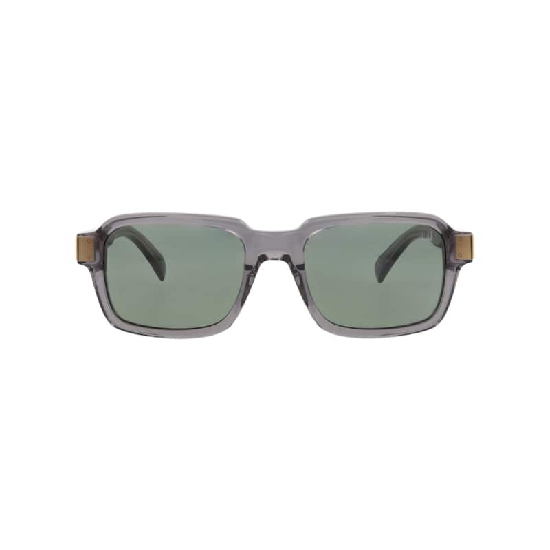Dunhill Square-Frame Recycled Acetate Sunglasses - Grey Grey Green - Grey - Green Lens