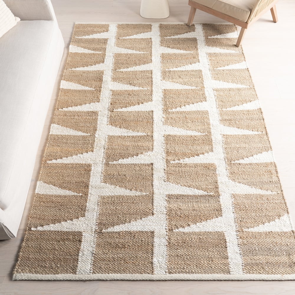Nuloom Esti Geometric Jute Area Rug