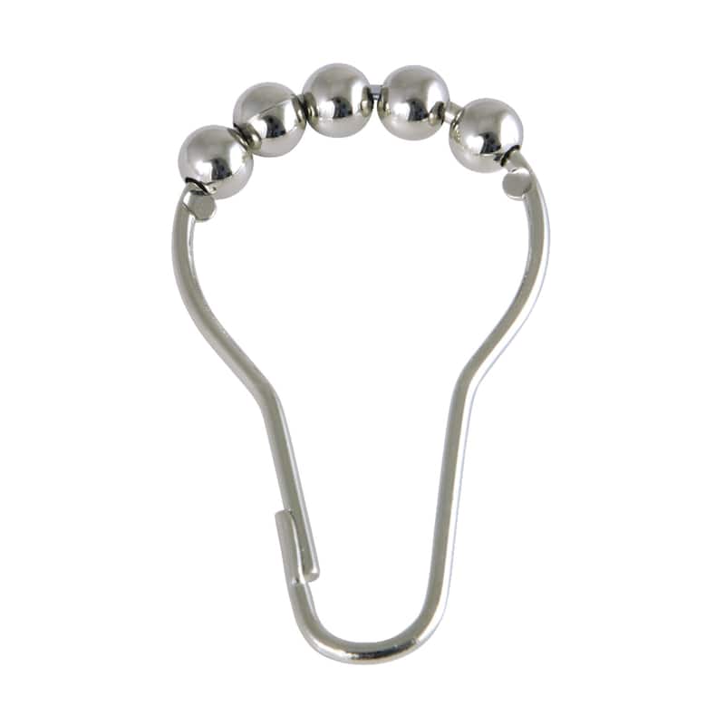 Kingston Brass Edenscape Roller Ball Shower Curtain Rings (12 pcs/set) - Polished Nickel