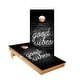 preview thumbnail 1 of 3, Good Vibes Cornhole Boards NO Bags - Add Board Lights