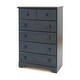 preview thumbnail 7 of 19, South Shore Summer Breeze 5-Drawer Chest Blueberry