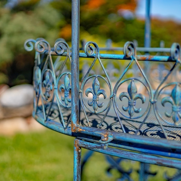 Parisian Inspired Flower Cart with Fleur-De-Lis Details - Bed Bath