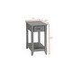 preview thumbnail 2 of 2, Side Table with 1 Drawer in Gray