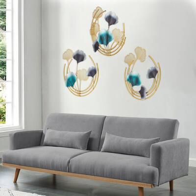 3-in-1 Leaves Decoration Gold Leaves Wall Decoration