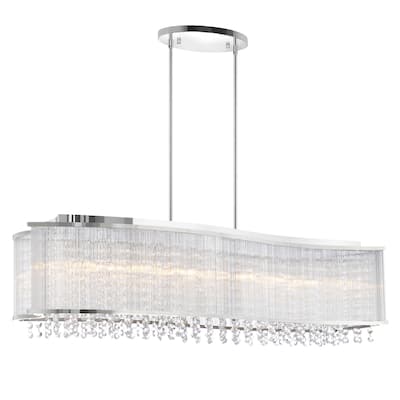 Elsa 6 Light Drum Shade Chandelier With Chrome Finish