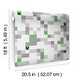 preview thumbnail 6 of 5, Minecraft Grey Pixel Creeper Peel and Stick Wallpaper