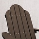 preview thumbnail 55 of 55, Patio HDPS Adirondack Chair Plastic Weather Resistant Outdoor Chairs Set of 4 - 30 in.W x 35 in.D x 36.5 in.H