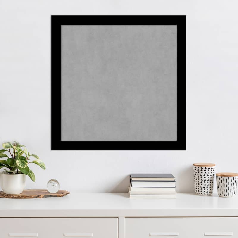 Amanti Art Basic Black Narrow Framed Magnetic Board