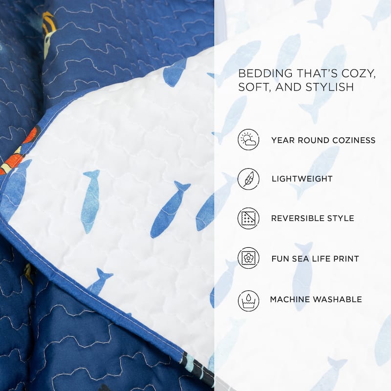 Lush Decor Under The Sea Quilt