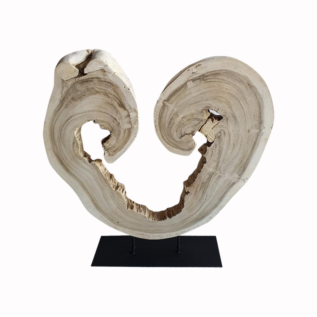 Artissance 31"H High Artistic Wooden Slice with Iron Stand - Large