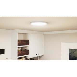 Outskirts LED Flush Mount in Matte White