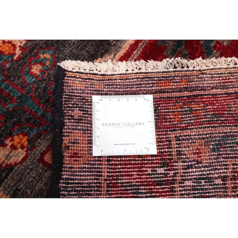 ECARPETGALLERY Hand-knotted Andelz Red Wool Rug - 4'0 x 7'7