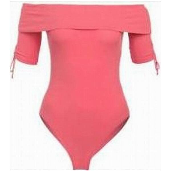 Shop Topshop New Coral Womens Us Size 6 Eur 38 Off Shoulder