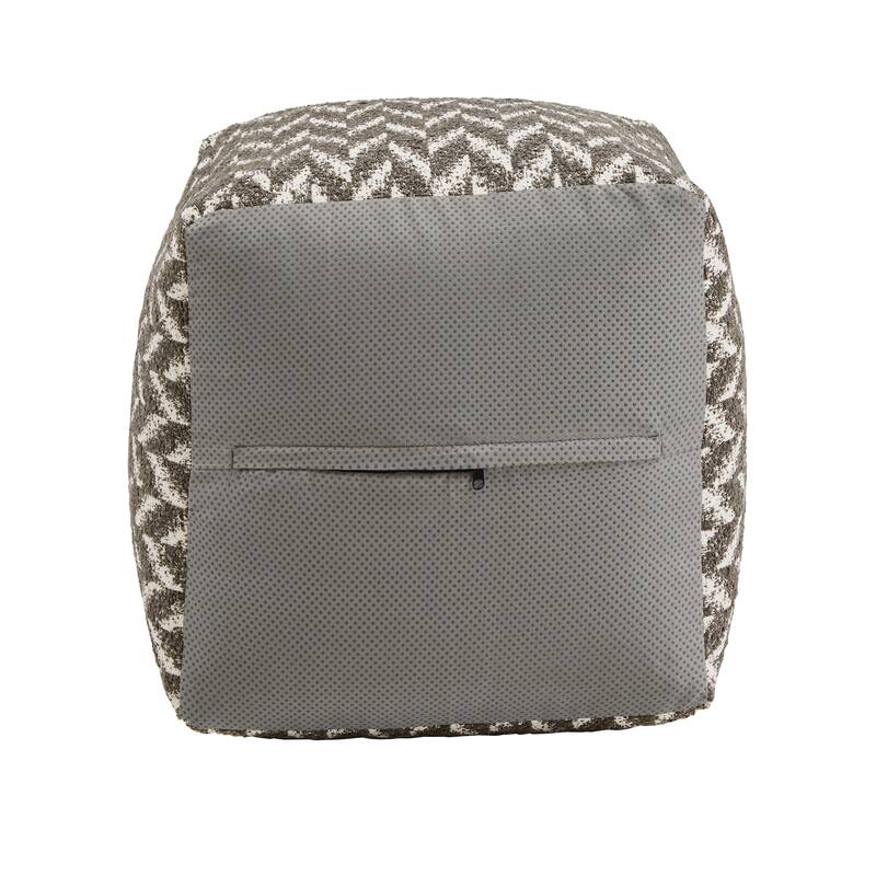 Brunico Upholstered Square Pouf Ottoman by iNSPIRE Q Bold