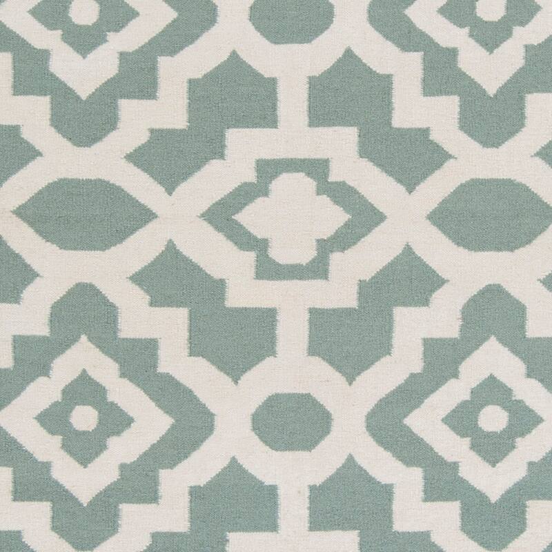 Hand-woven Darcy Geometric Flatweave Wool Area Rug