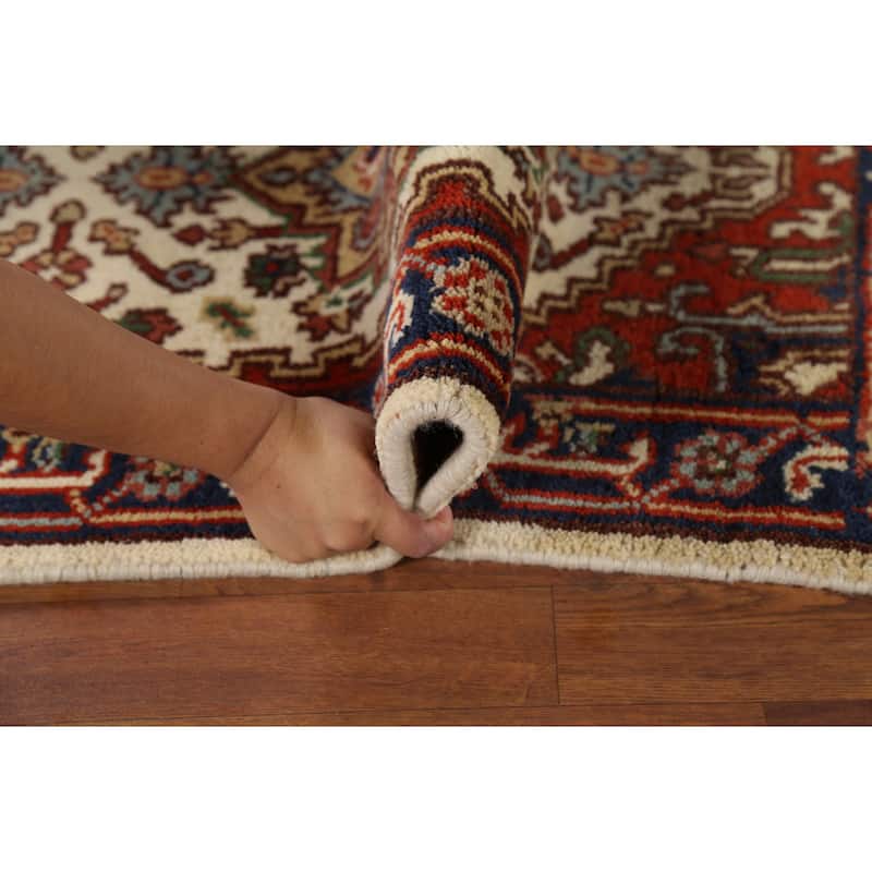 Heriz Serapi Oriental Runner Rug Hand-Knotted Wool Carpet - 2'7"x 7'10"