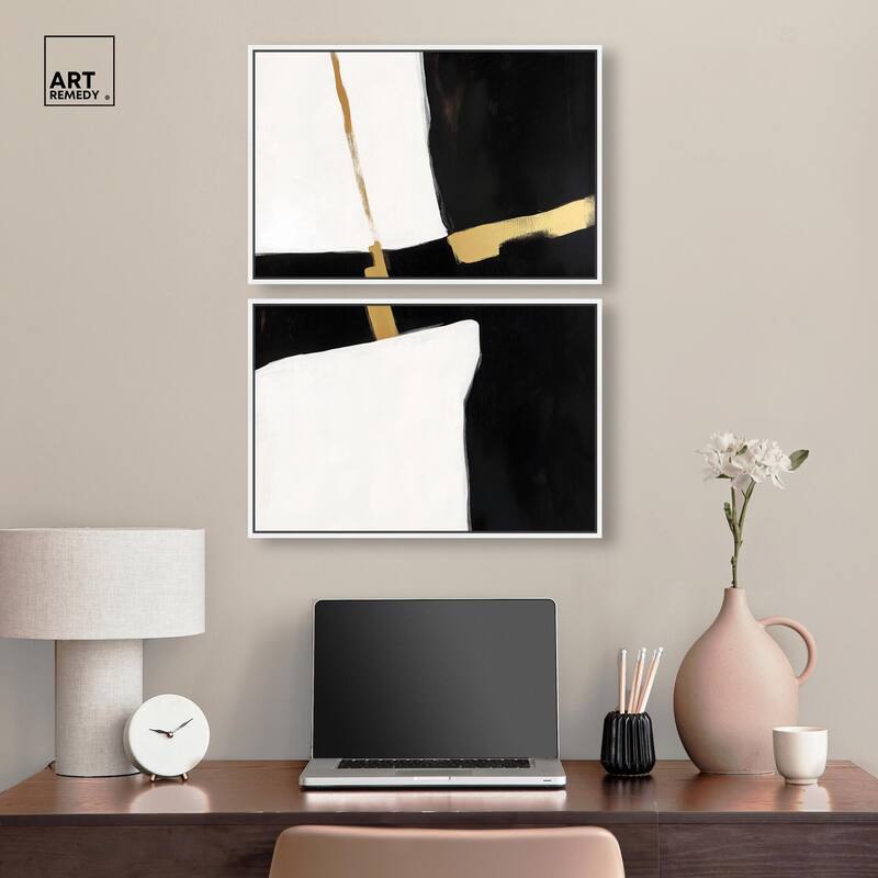 Urban Grid II Canvas Set of 2 by Art Remedy