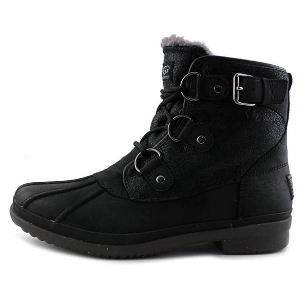 Shop Ugg Australia Cecile Women Round Toe Leather Black Winter