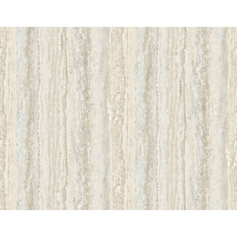 A-Street Prints Hilton Taupe Marbled Paper Wallpaper