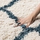 preview thumbnail 140 of 145, SAFAVIEH Hudson Shag Ariola Trellis 2-inch Thick Rug