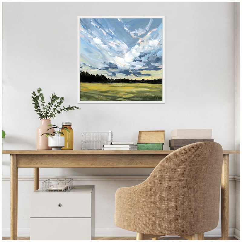 Kate and Laurel Sylvie Before The Storm Framed Canvas by Emily Kenney