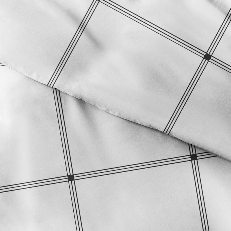 Becky Cameron Grid 3-Piece Duvet Cover Set