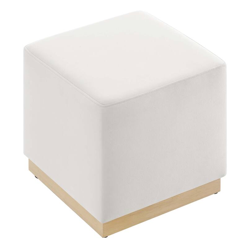 Tilden 17"/28" Square Performance Velvet Upholstered Ottoman