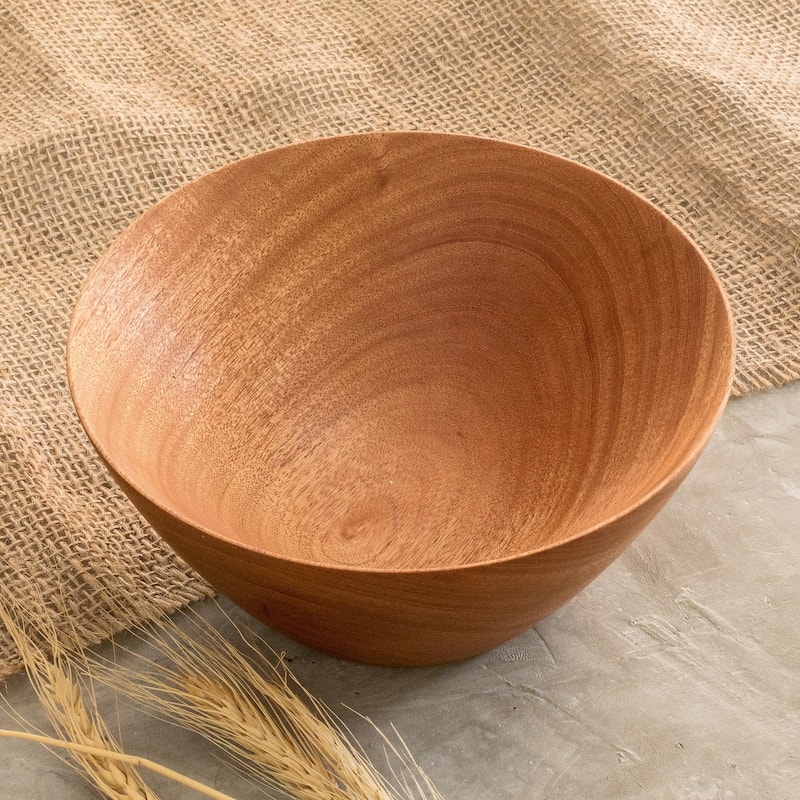 Novica Handmade To The Table Mahogany Wood Bowl (7 Inch)