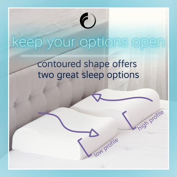 Shop Comfort Revolution Contour Memory Foam Pillow Overstock 9962903