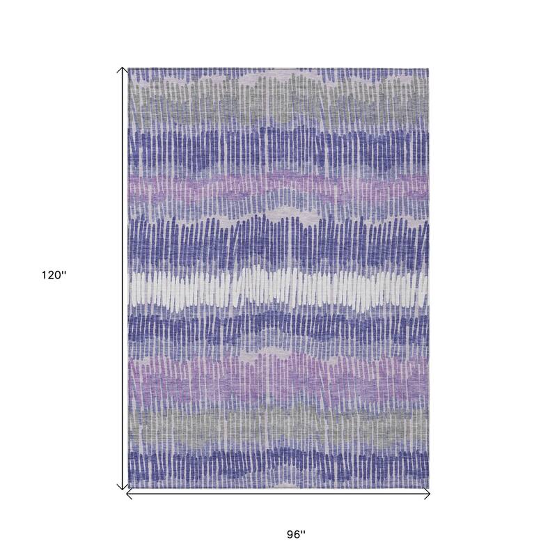 HomeRoots Striped Transitional Rectangle Outdoor Rug