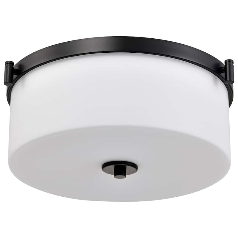 Nuvo Lighting 60/8207 Liam 3 Light 17" Wide Flush Mount Drum Ceiling - Matte Black