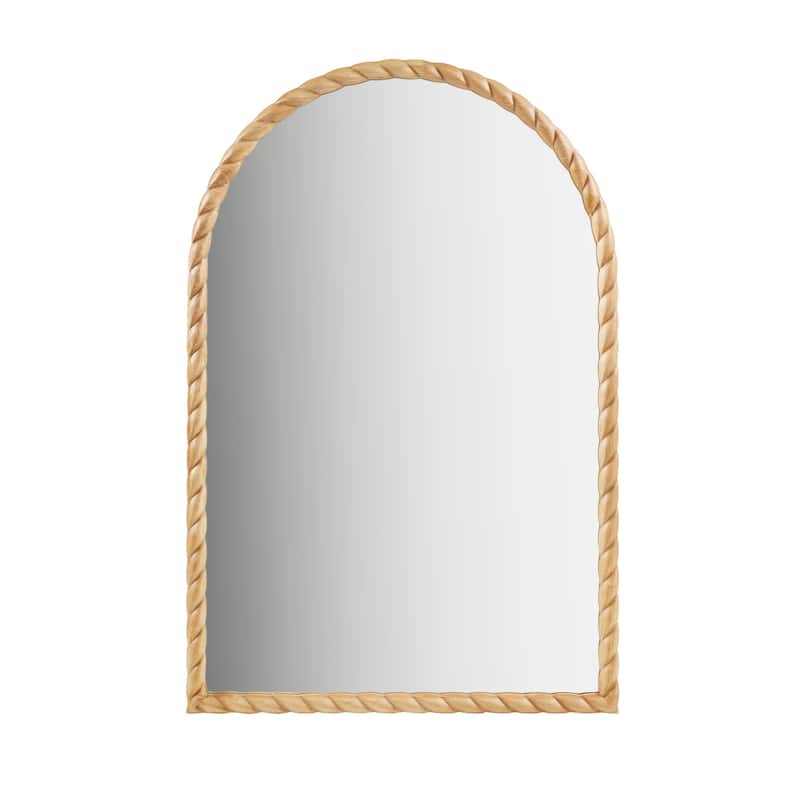 Madison Park Montra Arched Braided Wood Wall Mirror - N/A - Natural